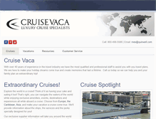 Tablet Screenshot of cruisevaca.com